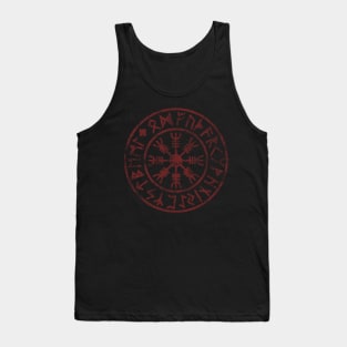 Aegishjalmur Futhark Runes Pagan Odin Mythology Tank Top